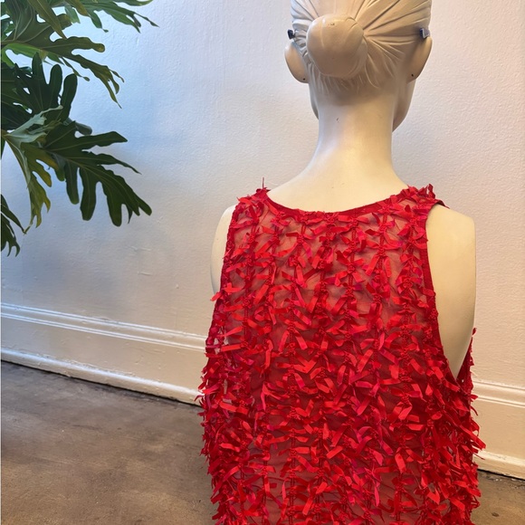 Red Sheer Bow Ribbon 🎀 Top ♥️ Simone Rocha inspired - Picture 4 of 6